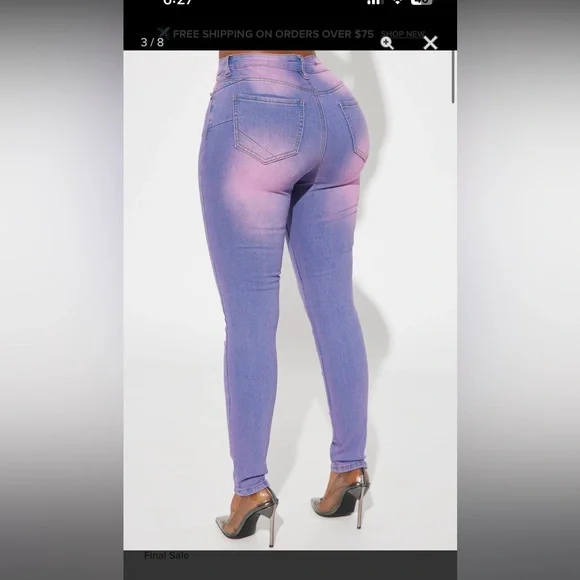 Hampton Tinted High Stretch Skinny Jeans - Picture 8 of 8